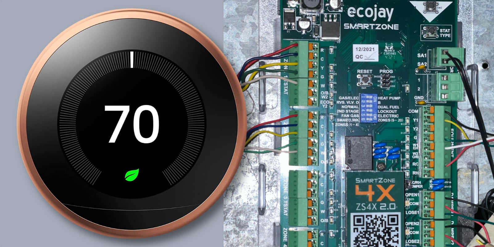 Nest thermostat and zone controller