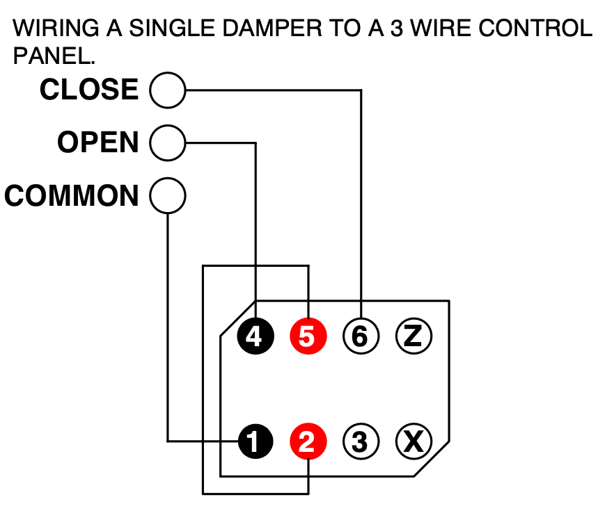 Damper wiring